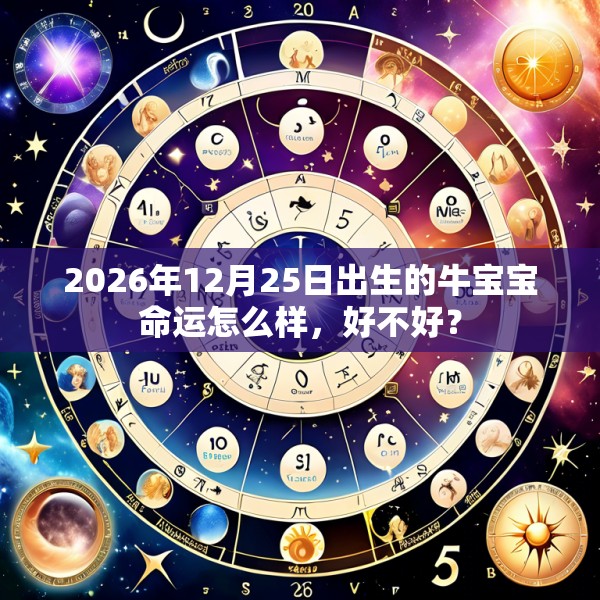 2026年12月25日出生的牛宝宝命运怎么样，好不好？
