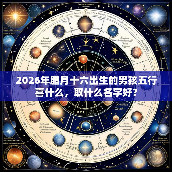 2026年腊月十六出生的男孩五行喜什么,取什么名字好?