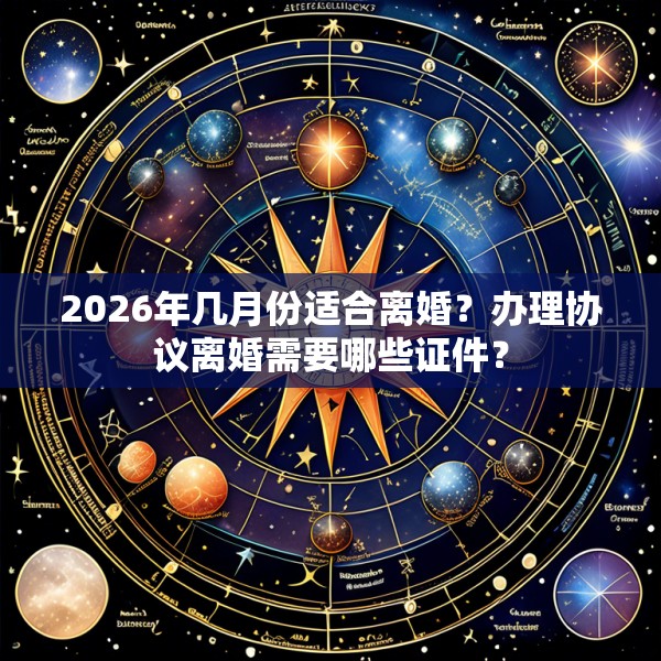 2026年几月份适合离婚?办理协议离婚需要哪些证件?