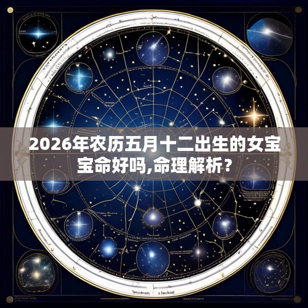 2026年农历五月十二出生的女宝宝命好吗,命理解析？