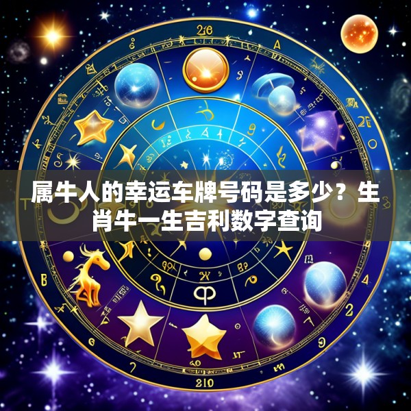 属牛人的幸运车牌号码是多少？生肖牛一生吉利数字查询