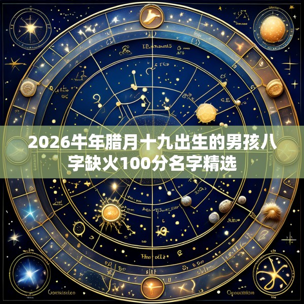 2026牛年腊月十九出生的男孩八字缺火100分名字精选