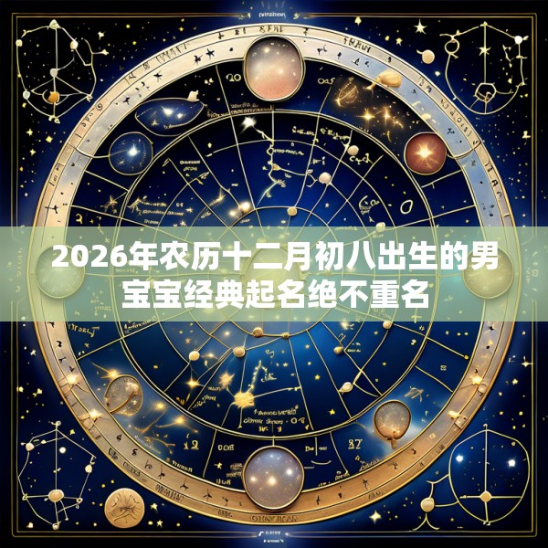 2026年农历十二月初八出生的男宝宝经典起名绝不重名
