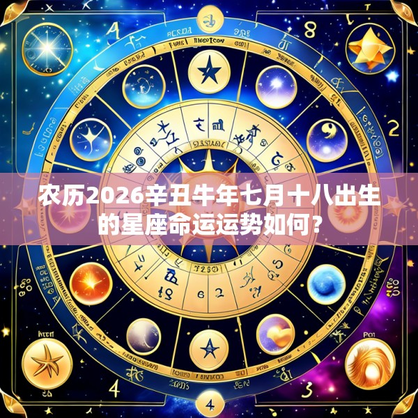 农历2026辛丑牛年七月十八出生的星座命运运势如何?