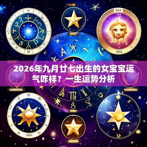 2026年九月廿七出生的女宝宝运气咋样？一生运势分析