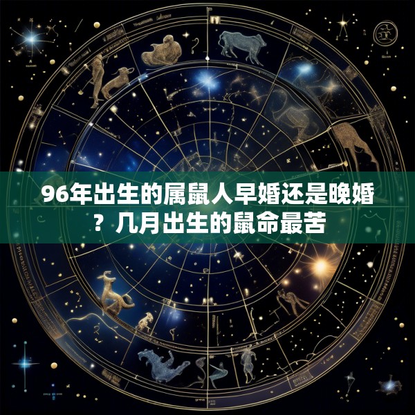 96年出生的属鼠人早婚还是晚婚?几月出生的鼠命最苦