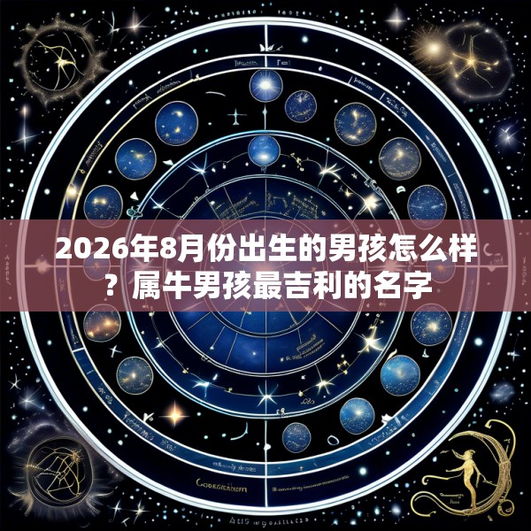 2026年8月份出生的男孩怎么样？属牛男孩最吉利的名字