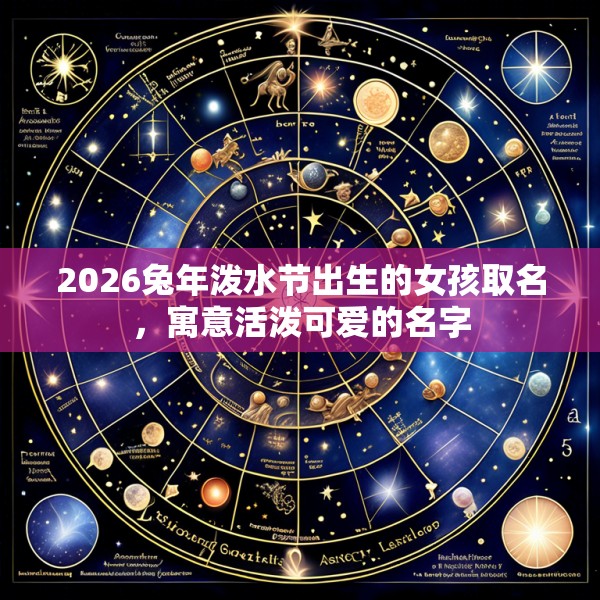 2026兔年泼水节出生的女孩取名，寓意活泼可爱的名字