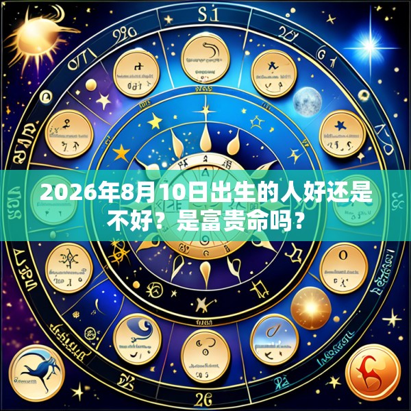 2026年8月10日出生的人好还是不好?是富贵命吗?