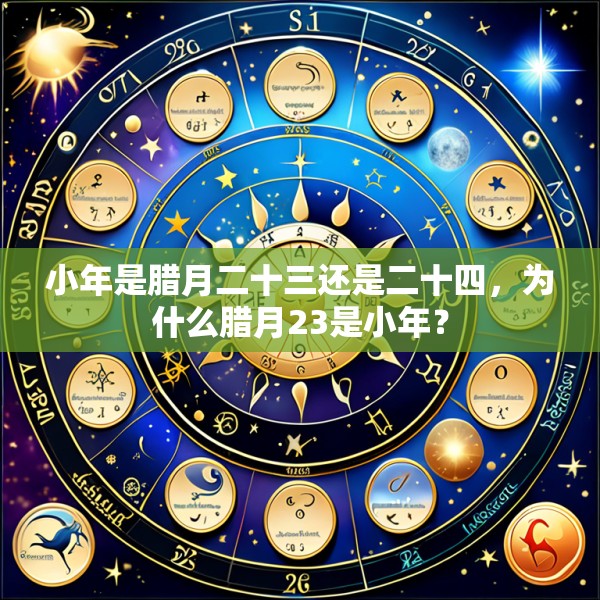 小年是腊月二十三还是二十四,为什么腊月23是小年?