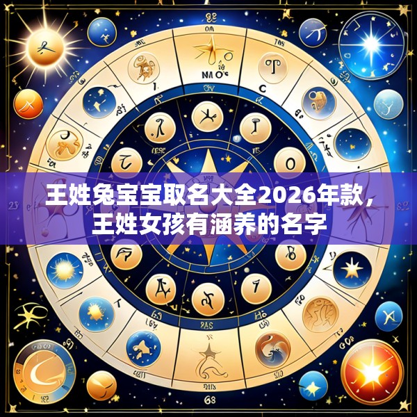 王姓兔宝宝取名大全2026年款，王姓女孩有涵养的名字