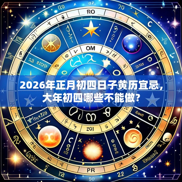 2026年正月初四日子黄历宜忌,大年初四哪些不能做?