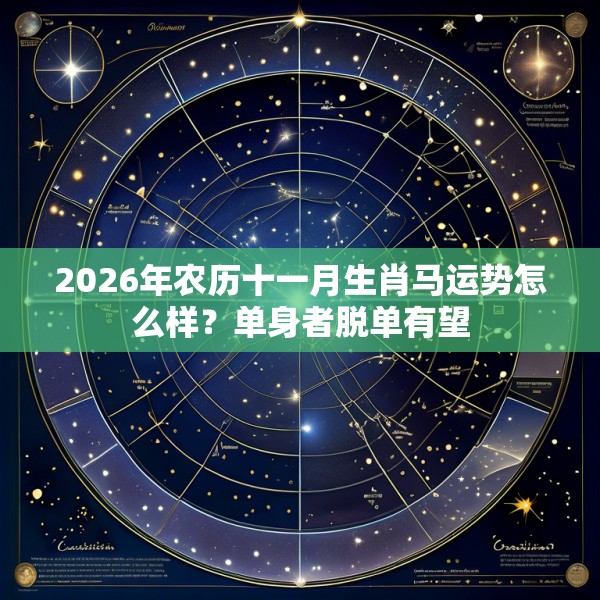 2026年农历十一月生肖马运势怎么样？单身者脱单有望