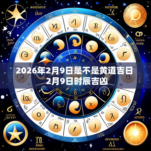 2026年2月9日是不是黄道吉日  2月9日时辰吉凶