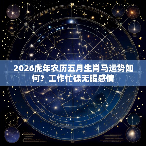 2026虎年农历五月生肖马运势如何？工作忙碌无暇感情