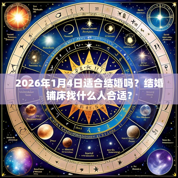 2026年1月4日适合结婚吗?结婚铺床找什么人合适?