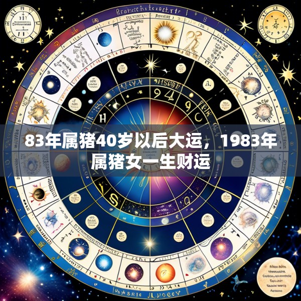 83年属猪40岁以后大运，1983年属猪女一生财运