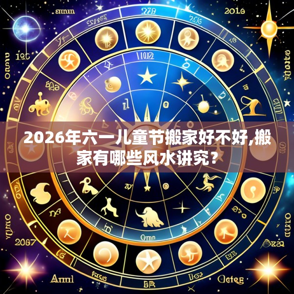 2026年六一儿童节搬家好不好,搬家有哪些风水讲究？