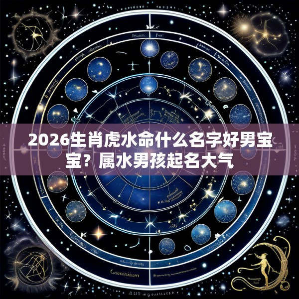 2026生肖虎水命什么名字好男宝宝？属水男孩起名大气