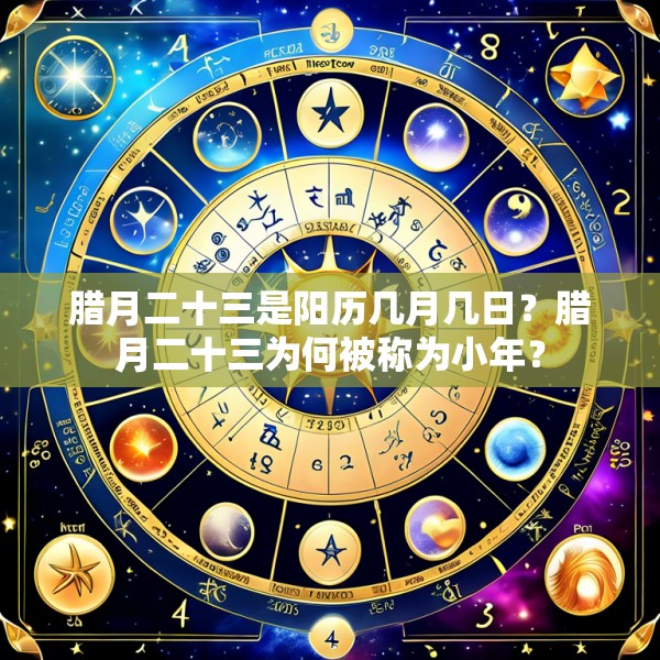 腊月二十三是阳历几月几日?腊月二十三为何被称为小年?