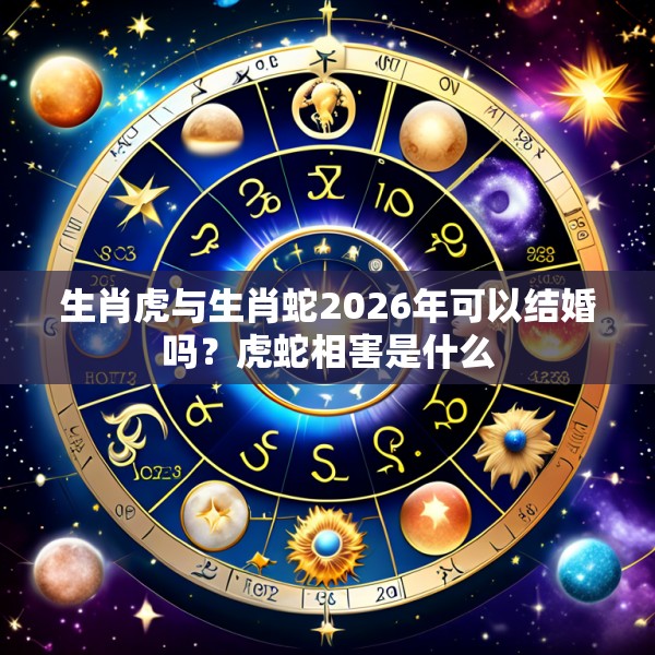 生肖虎与生肖蛇2026年可以结婚吗？虎蛇相害是什么
