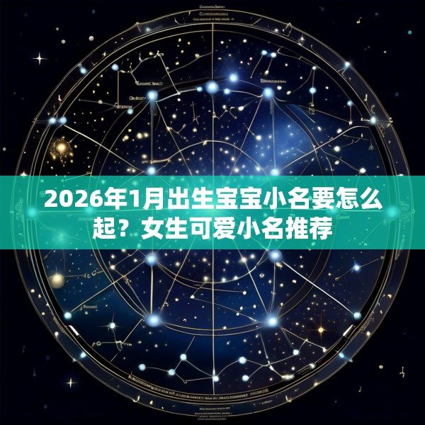 2026年1月出生宝宝小名要怎么起？女生可爱小名推荐