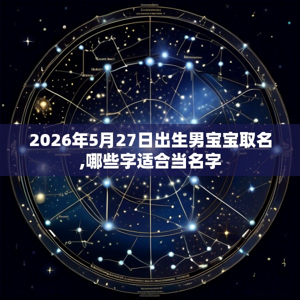 2026年5月27日出生男宝宝取名,哪些字适合当名字