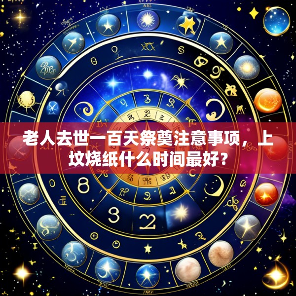 老人去世一百天祭奠注意事项，上坟烧纸什么时间最好？
