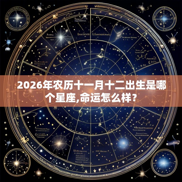 2026年农历十一月十二出生是哪个星座,命运怎么样？