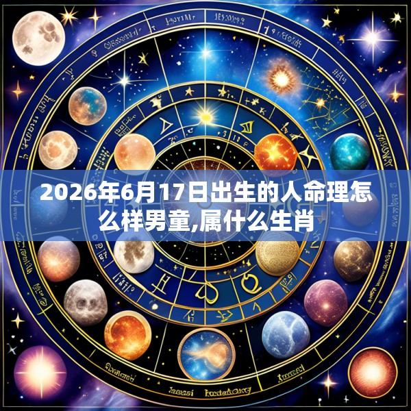2026年6月17日出生的人命理怎么样男童,属什么生肖