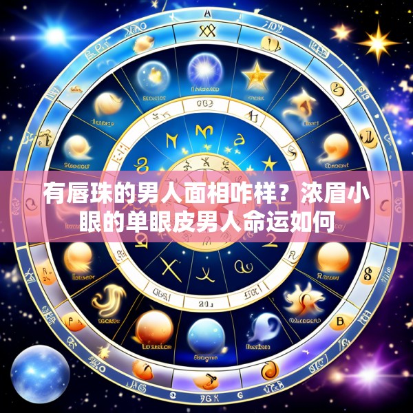 有唇珠的男人面相咋样？浓眉小眼的单眼皮男人命运如何