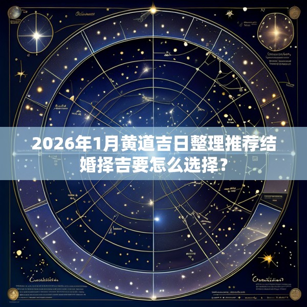 2026年1月黄道吉日整理推荐结婚择吉要怎么选择?