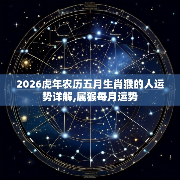 2026虎年农历五月生肖猴的人运势详解,属猴每月运势