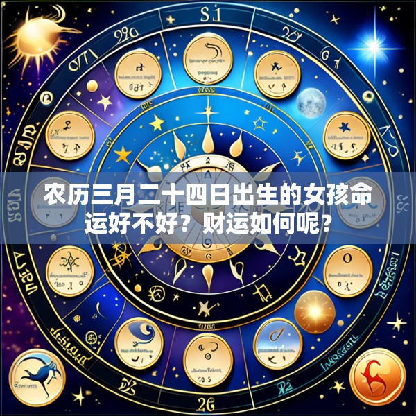 农历三月二十四日出生的女孩命运好不好？财运如何呢？