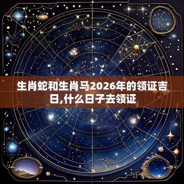 生肖蛇和生肖马2026年的领证吉日,什么日子去领证