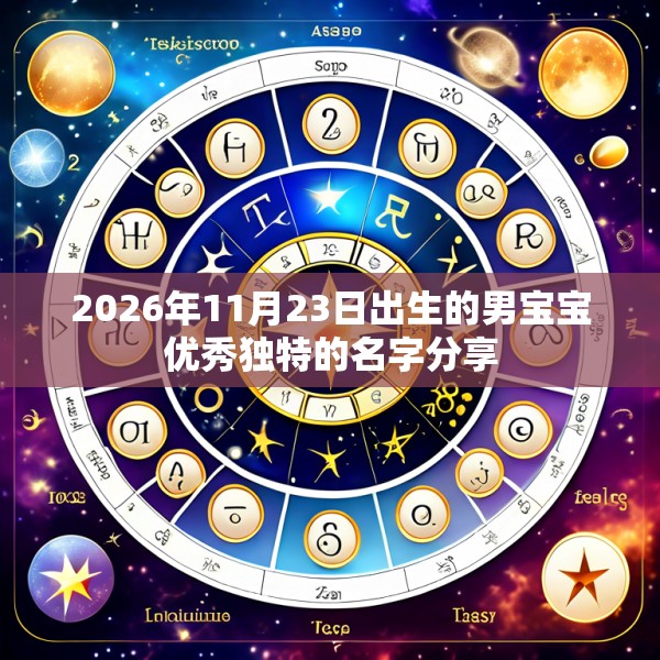 2026年11月23日出生的男宝宝优秀独特的名字分享