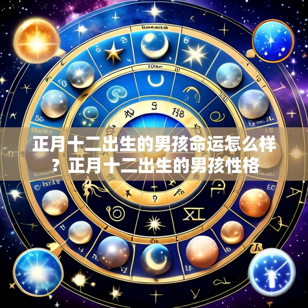 正月十二出生的男孩命运怎么样?正月十二出生的男孩性格
