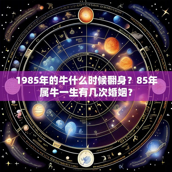 1985年的牛什么时候翻身？85年属牛一生有几次婚姻？