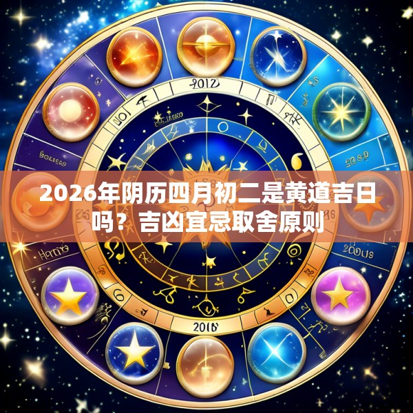 2026年阴历四月初二是黄道吉日吗？吉凶宜忌取舍原则