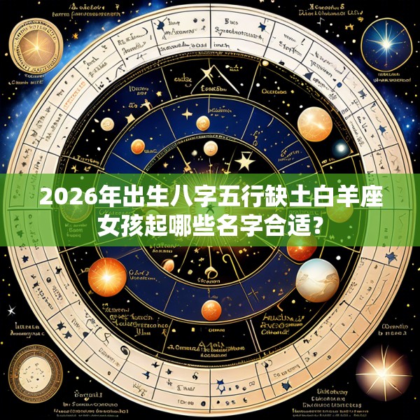 2026年出生八字五行缺土白羊座女孩起哪些名字合适？