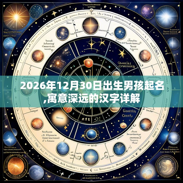2026年12月30日出生男孩起名,寓意深远的汉字详解