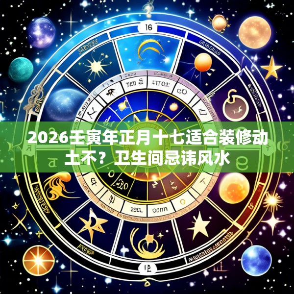 2026壬寅年正月十七适合装修动土不?卫生间忌讳风水