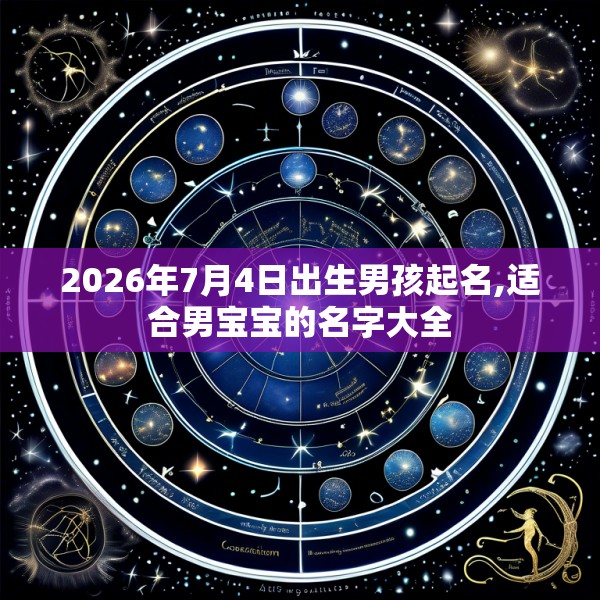 2026年7月4日出生男孩起名,适合男宝宝的名字大全
