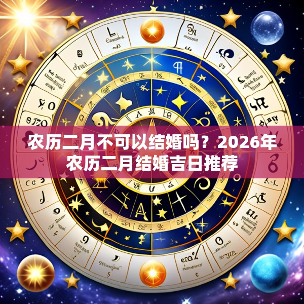 农历二月不可以结婚吗?2026年农历二月结婚吉日推荐
