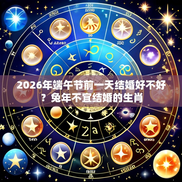 2026年端午节前一天结婚好不好?兔年不宜结婚的生肖