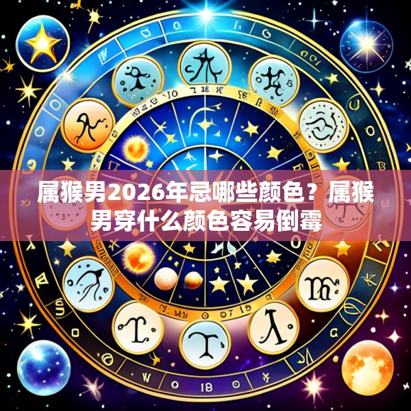 属猴男2026年忌哪些颜色？属猴男穿什么颜色容易倒霉