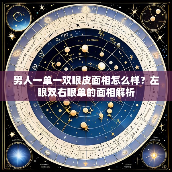 男人一单一双眼皮面相怎么样?左眼双右眼单的面相解析