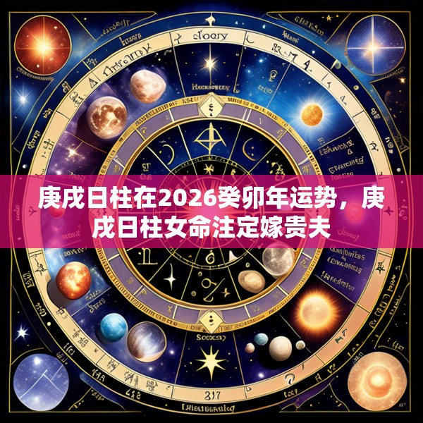 庚戌日柱在2026癸卯年运势,庚戌日柱女命注定嫁贵夫