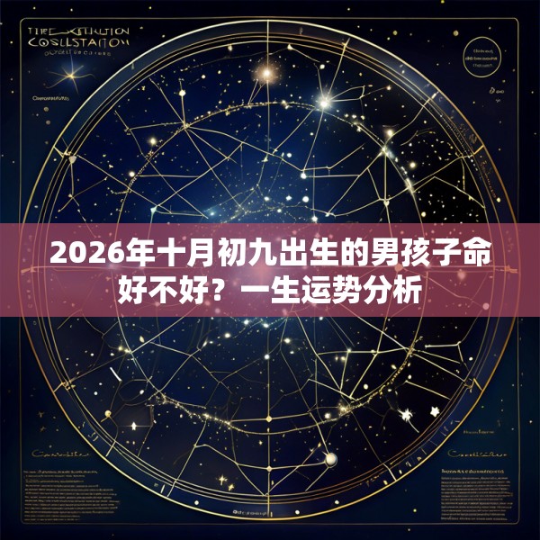2026年十月初九出生的男孩子命好不好?一生运势分析
