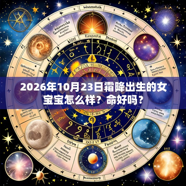 2026年10月23日霜降出生的女宝宝怎么样?命好吗?